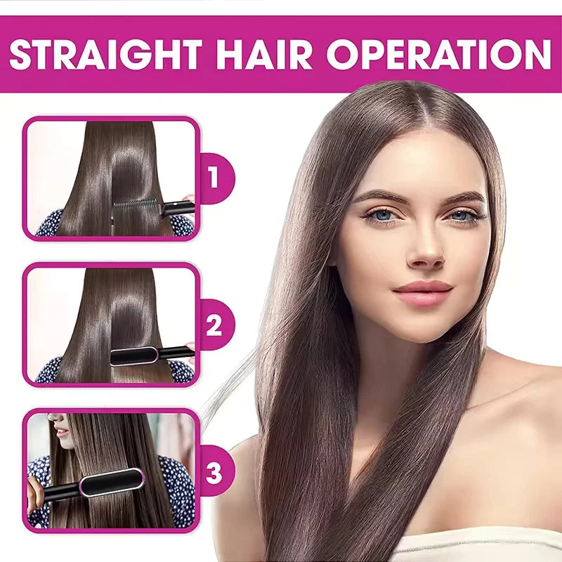Hair Straightener Professional Quick Heated Electric Hot Curly Comb Hair Comb Personal Care Multifunctional Hairstyle Brush