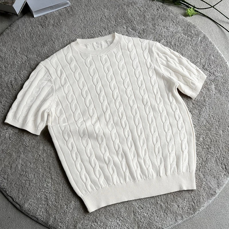 Camiseta Tricot Oversized