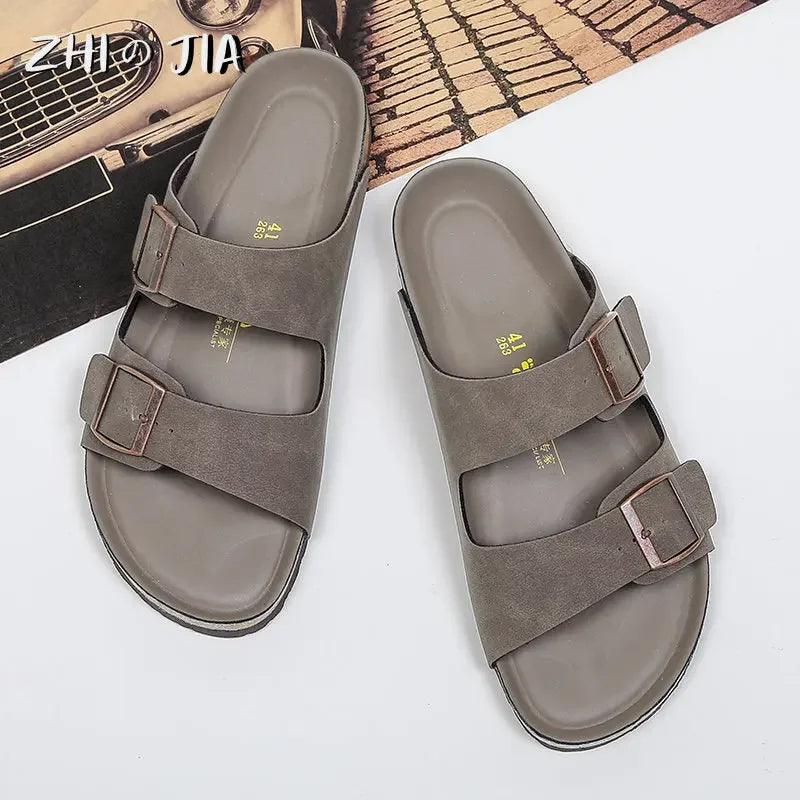Sandália Masculina Couro