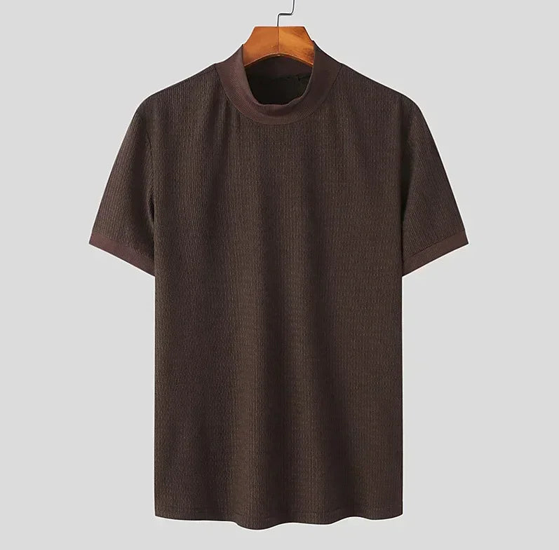Camiseta Tricot Gola Alta