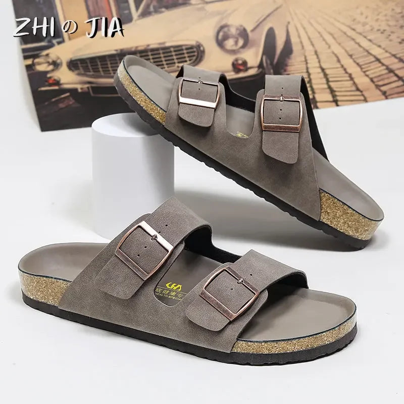 Sandália Masculina Couro