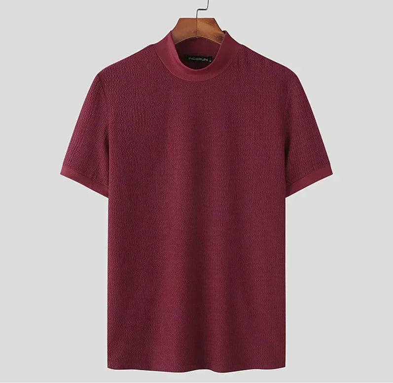 Camiseta Tricot Gola Alta
