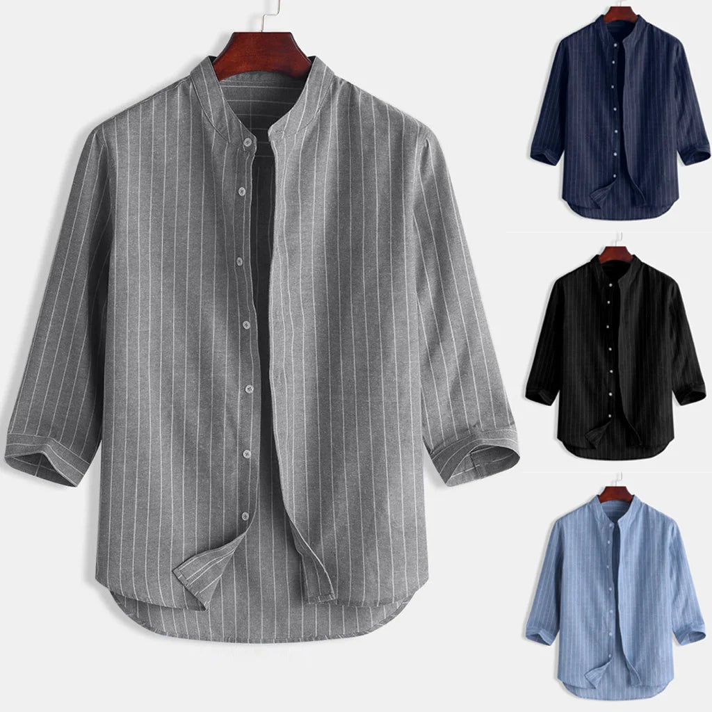 Camisa Linho Gola Padre
