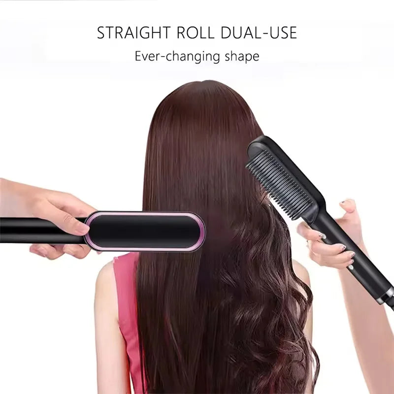 Hair Straightener Professional Quick Heated Electric Hot Curly Comb Hair Comb Personal Care Multifunctional Hairstyle Brush