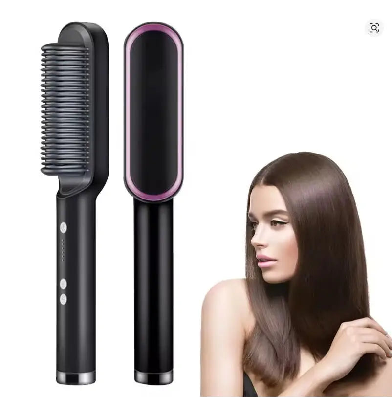 Hair Straightener Professional Quick Heated Electric Hot Curly Comb Hair Comb Personal Care Multifunctional Hairstyle Brush