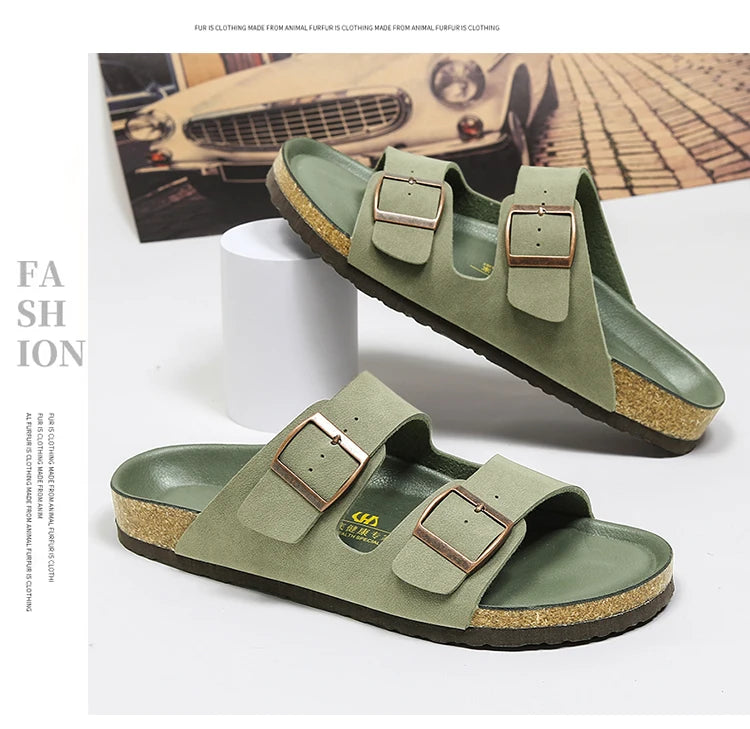Sandália Masculina Couro