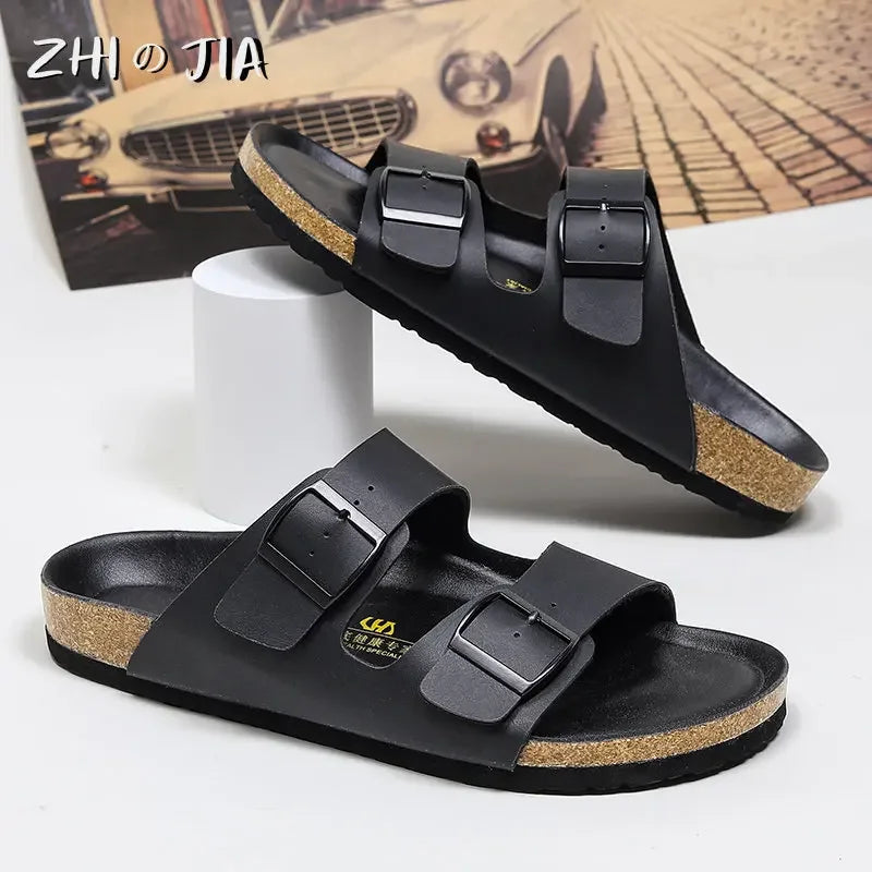 Sandália Masculina Couro